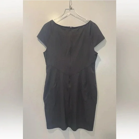 New York Company Gray Sheath Dress Career Womens Size 14 (596) - Picture 2 of 5